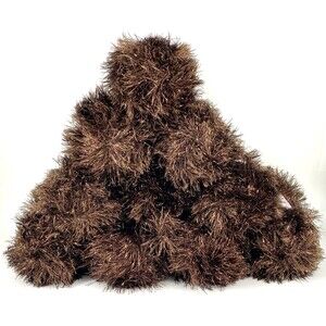 Yarn Bee Gilt Eyelash Yarn - Chocolate - 85g - Turkey - ONLY 1 SKEIN